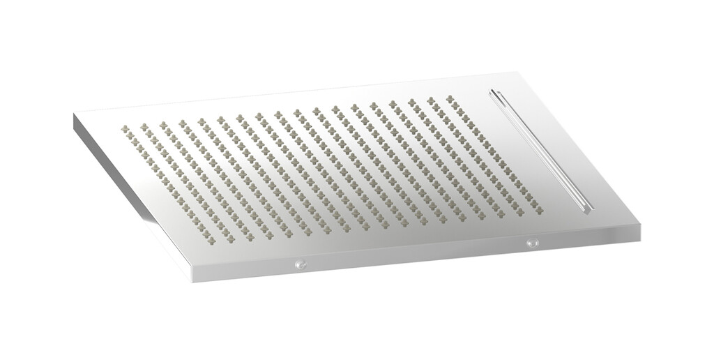 Полувстроенный верхний душ с режимами - дождь и водопад WE ARE IB av360cc Chrome Aqua