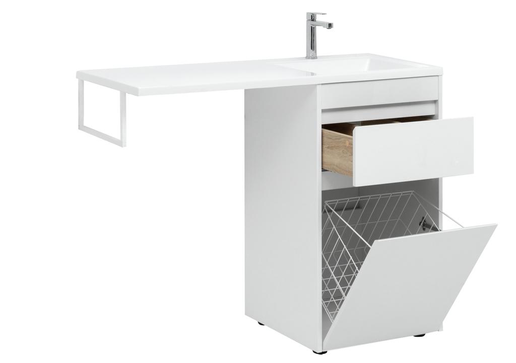 Тумба с раковиной Aquanet Токио 110 R белый (напольная, 1 ящик) 0023928900235498 - Вид №9