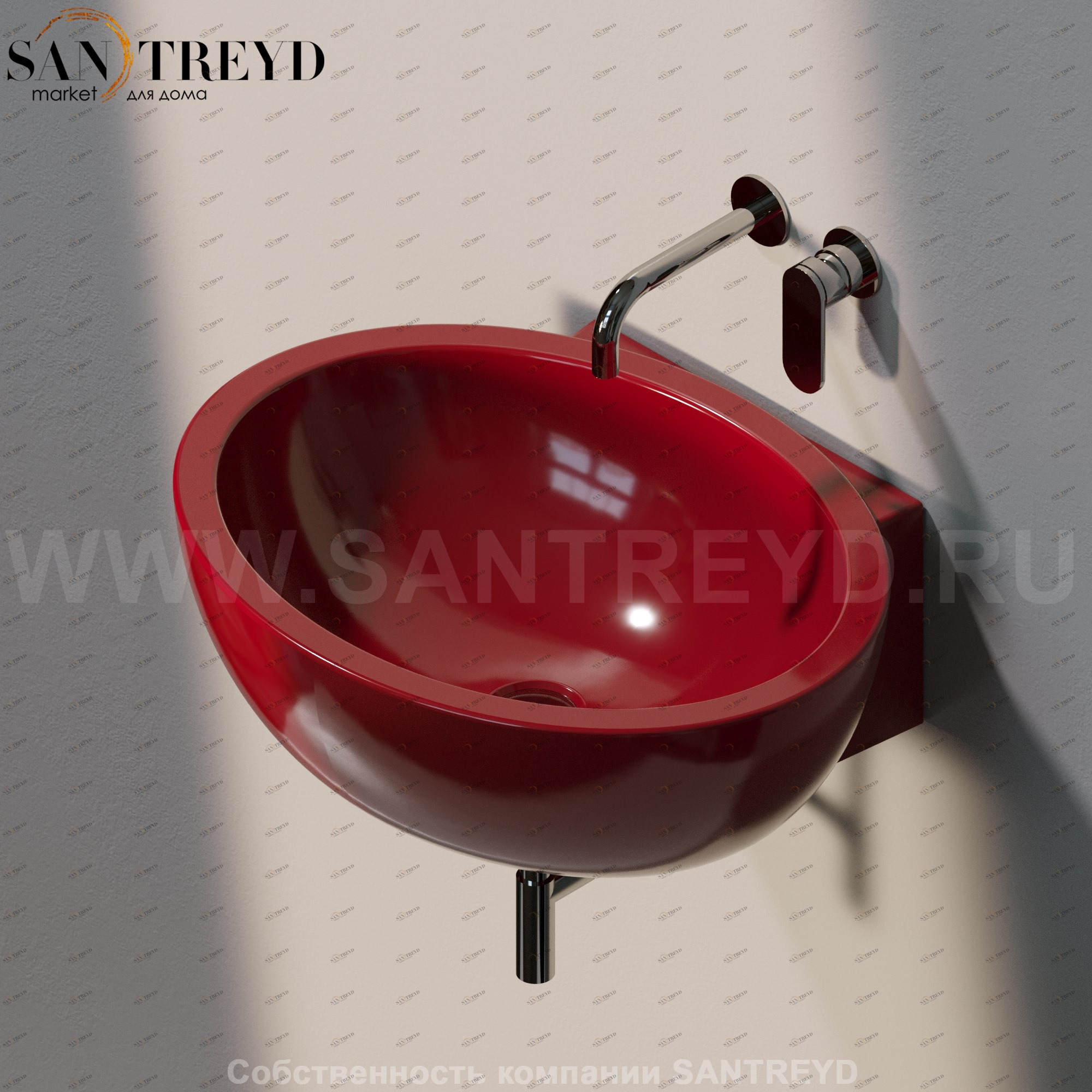 DP4823011 Подвесная раковина настенная овальная Ceramica Flaminia Dip