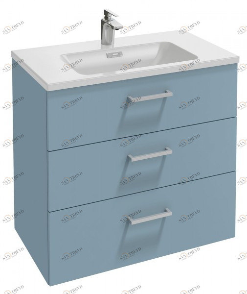 EB2098-R1-N29 Мебель под раковину-столешницу 80 см 3 выдвижных ящика, изогнутая ручка Jacobdelafon VOX Santreyd