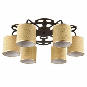 Потолочная люстра Freya Timone FR5100-CL-06-BR FREYA TIMONE BROWN 183613 Желтый