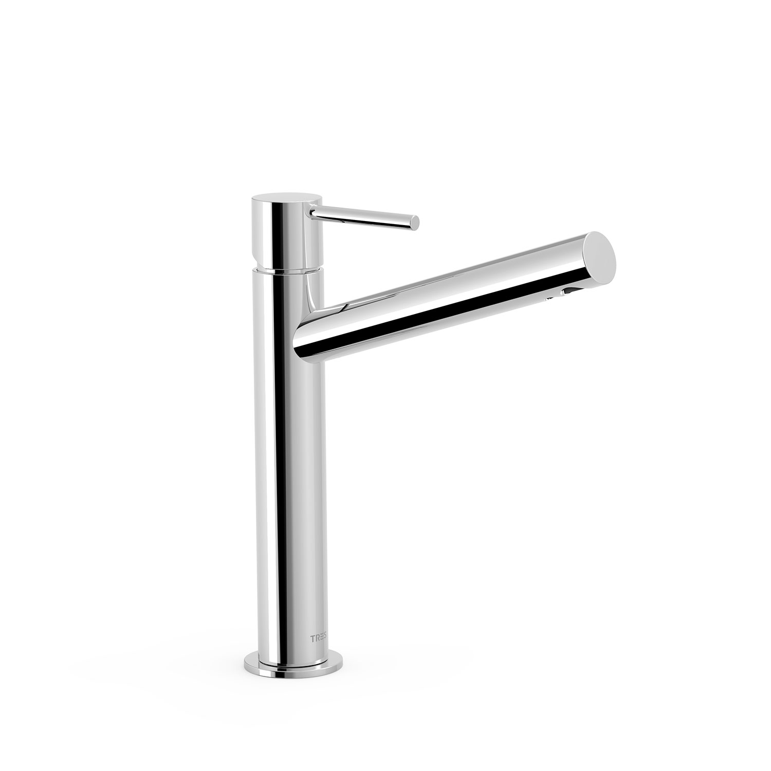 МАКСИМАЛЬНО высокий смеситель для умывальника с одной ручкой-06220601 TRES 