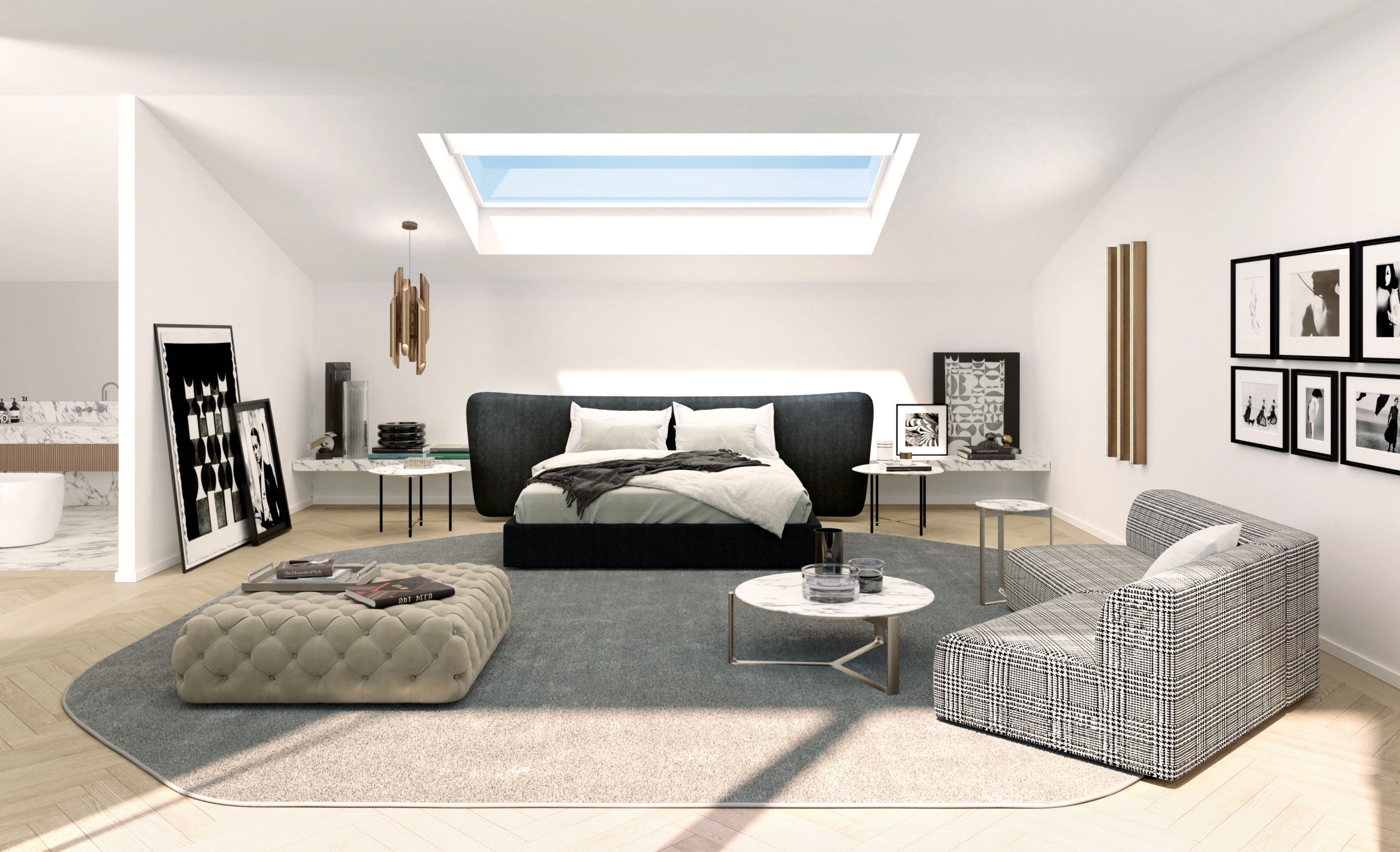 Квадратный кожаный пуф с Капитоном Casamilano HYATT 120 ARCH-00043156 - Вид №3