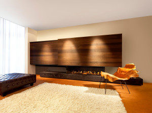 Газовый угловой камин