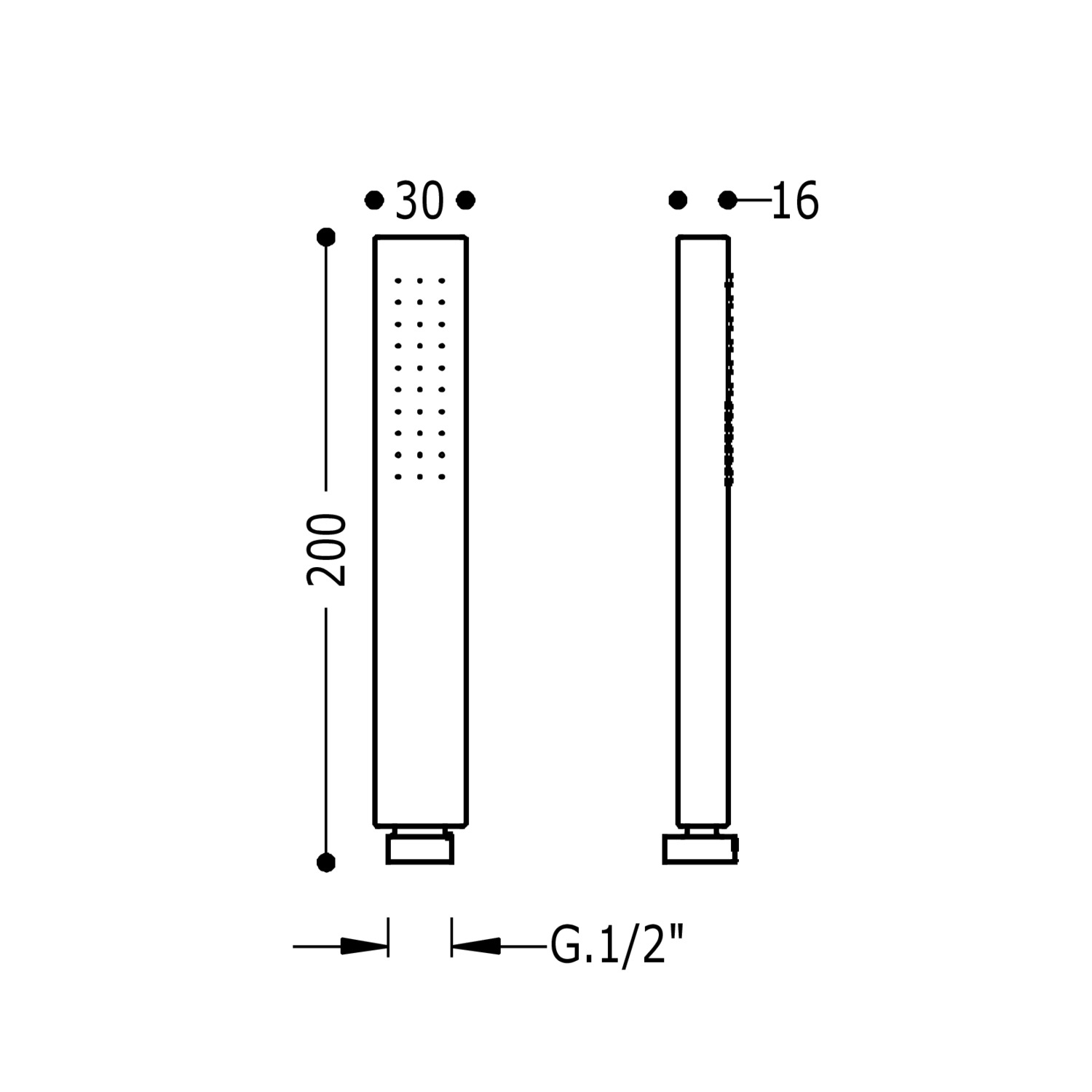 Ручной душ Prisma-29963108 TRES Showers - Вид №1