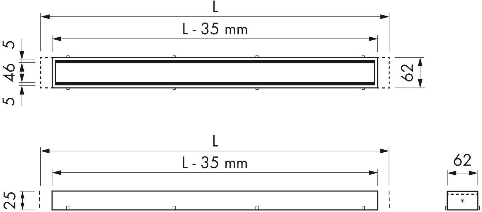 ESS Easy Drain Трап для душа из стали и стекла Modulo taf sun-id-1414061 - Вид №8