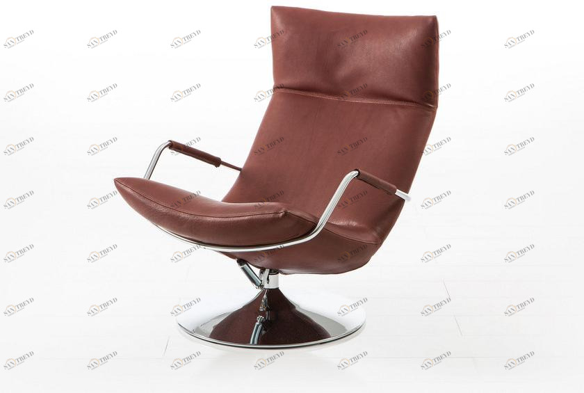 brühl Поворотное кожаное кресло с подлокотниками с высокой спинкой sun-id-1346674
