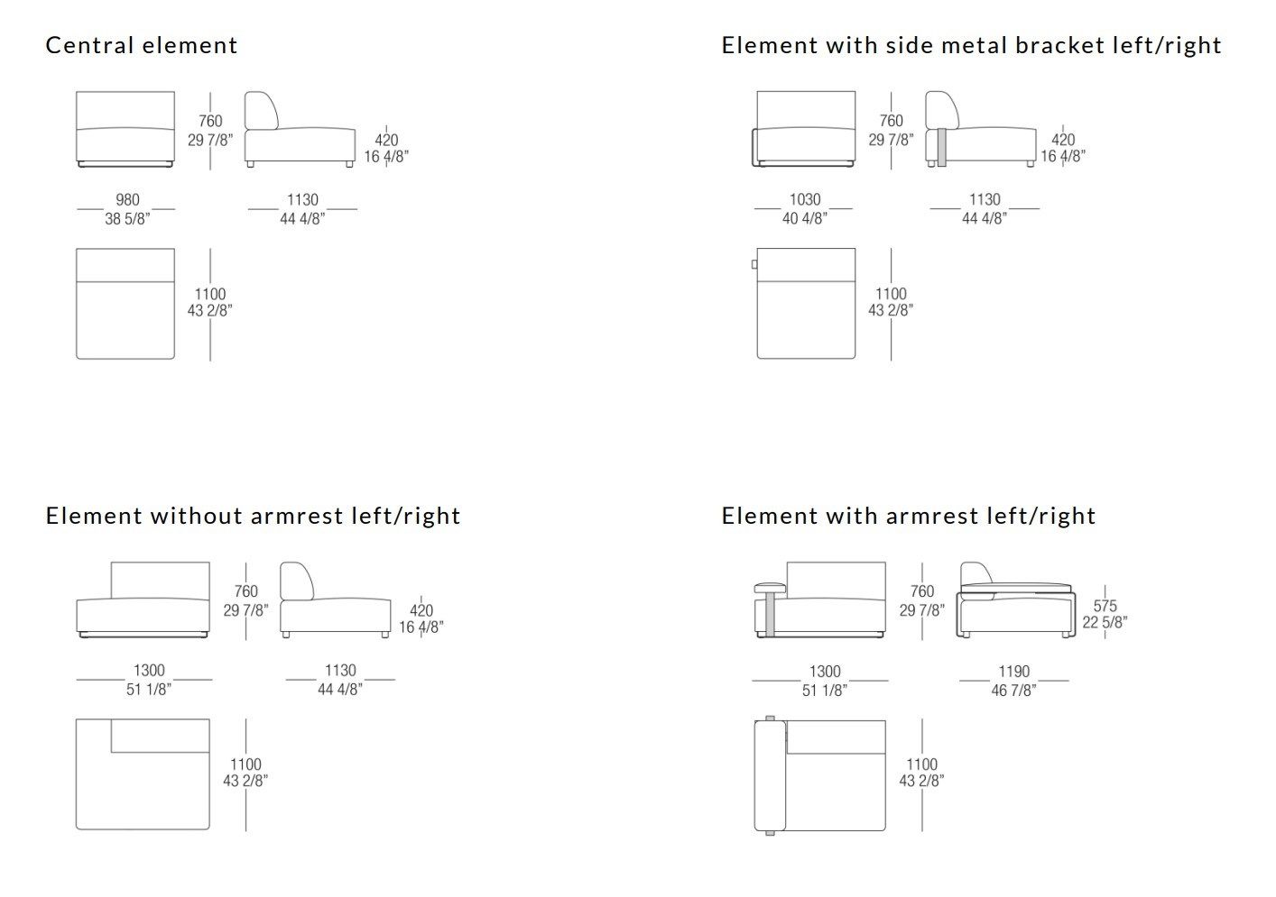 Угловой диван из ткани MisuraEmme CANNES ARCH-00131565 - Вид №3