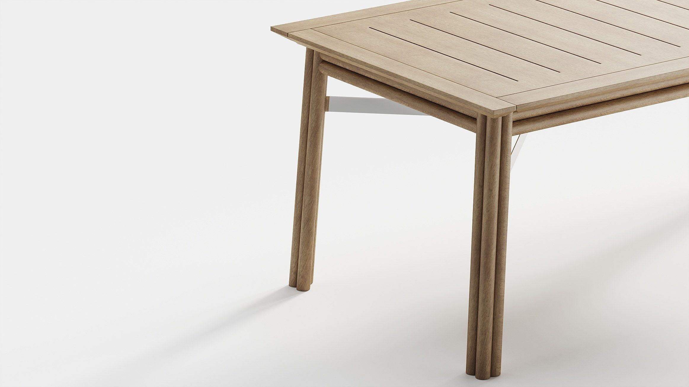 Прямоугольный садовый стол из тикового дерева Braid ARCH-00066218 - Вид №1