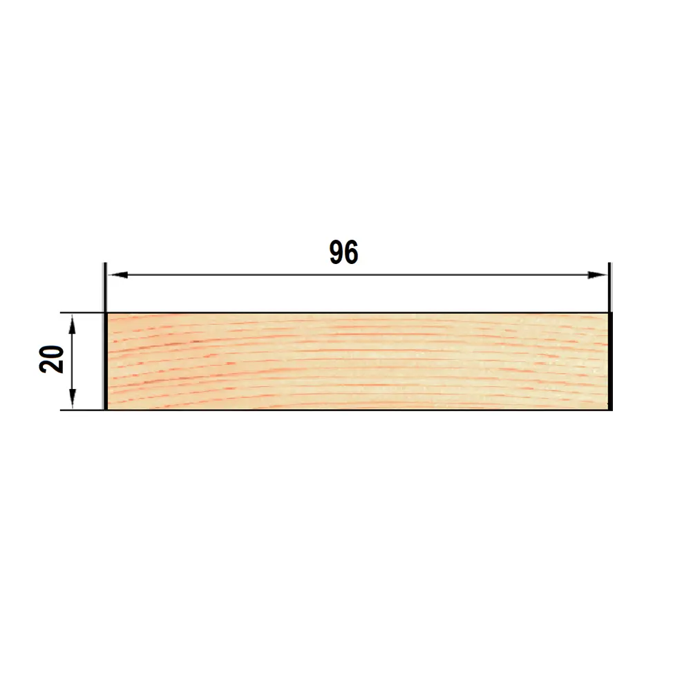 Santreyd - Строганая доска из сосны 20х96х3000 мм для строительства и отделки 82134775 STLM-0020008 - Вид №5