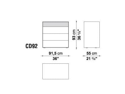 Прямоугольная тумбочка с ящиками B&B Italia гайка ARCH-00020726 - Вид №3