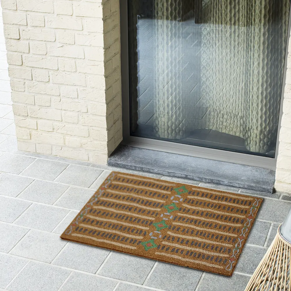 Коврик декоративный кокос Velcoc Kera Stripes 40x75 см STLM-2118726