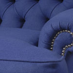 LU015A Кресло Stubbs со спинкой на пуговицах ijlbrown  - Вид №8