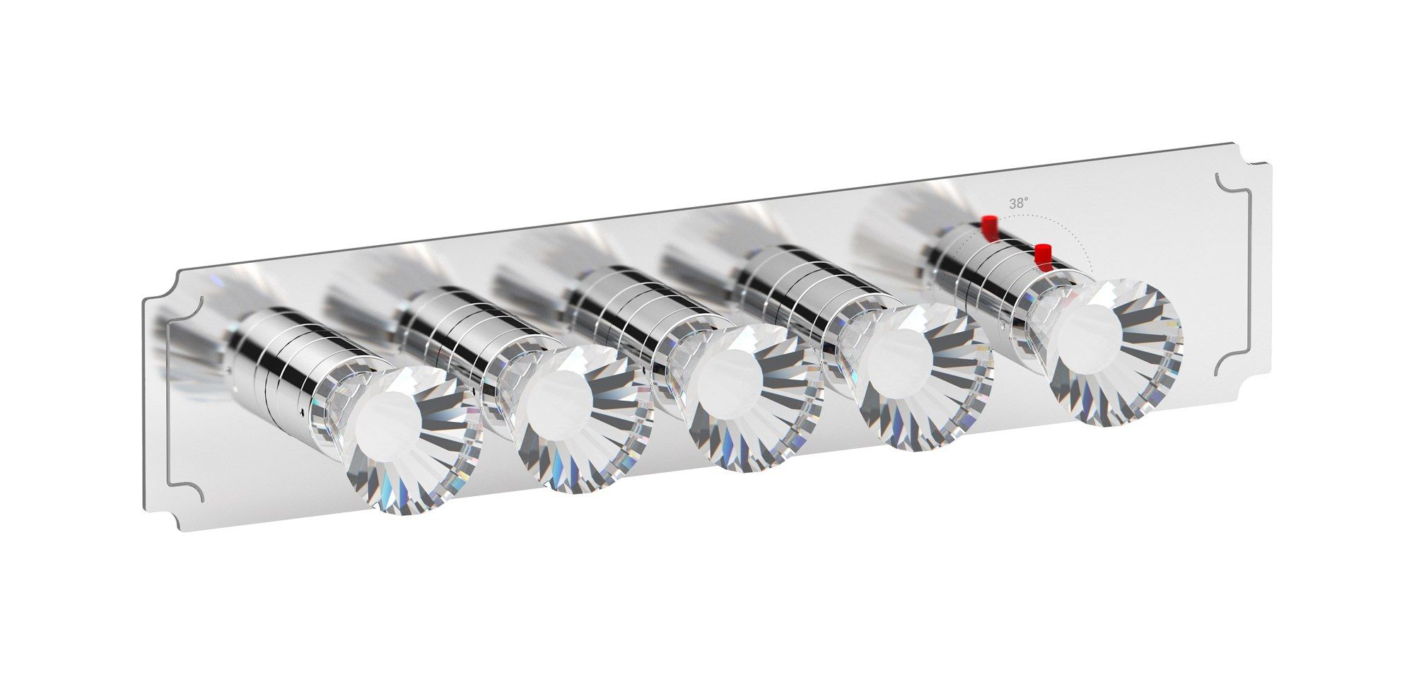 Термостатический смеситель для душа с 5 отверстиями IB Aqua ARCH-00106900 - Вид №1