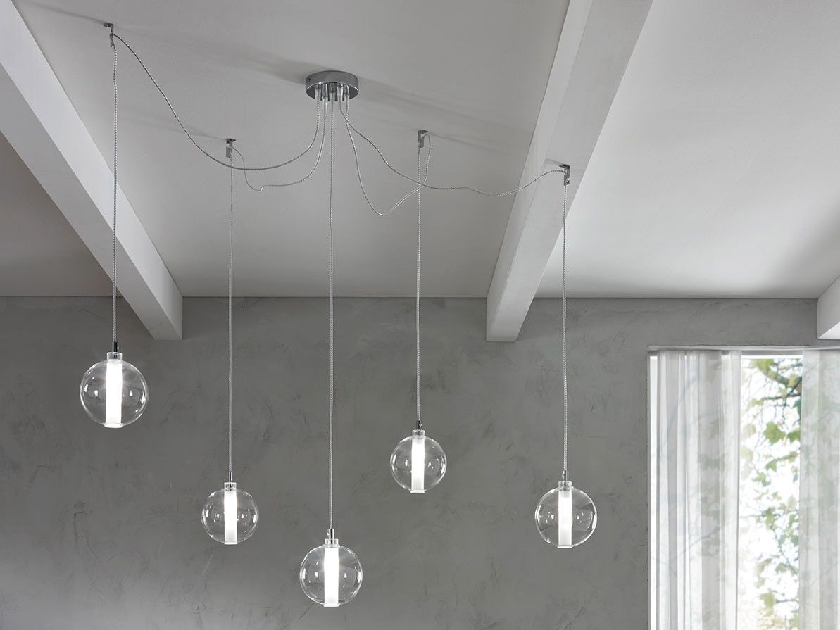 Металлический подвесной светильник из боросиликатного стекла Cangini & Tucci затмение ARCH-00069899 - Вид №1