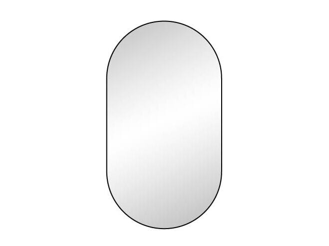 Овальное металлическое настенное зеркало с рамкой POMAX PALACE ARCH-00120117