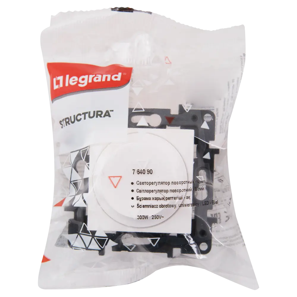 82064646 Диммер встраиваемый Legrand Structura 300 Вт (75 Вт LED) цвет белый STLM-0018635 - Вид №4