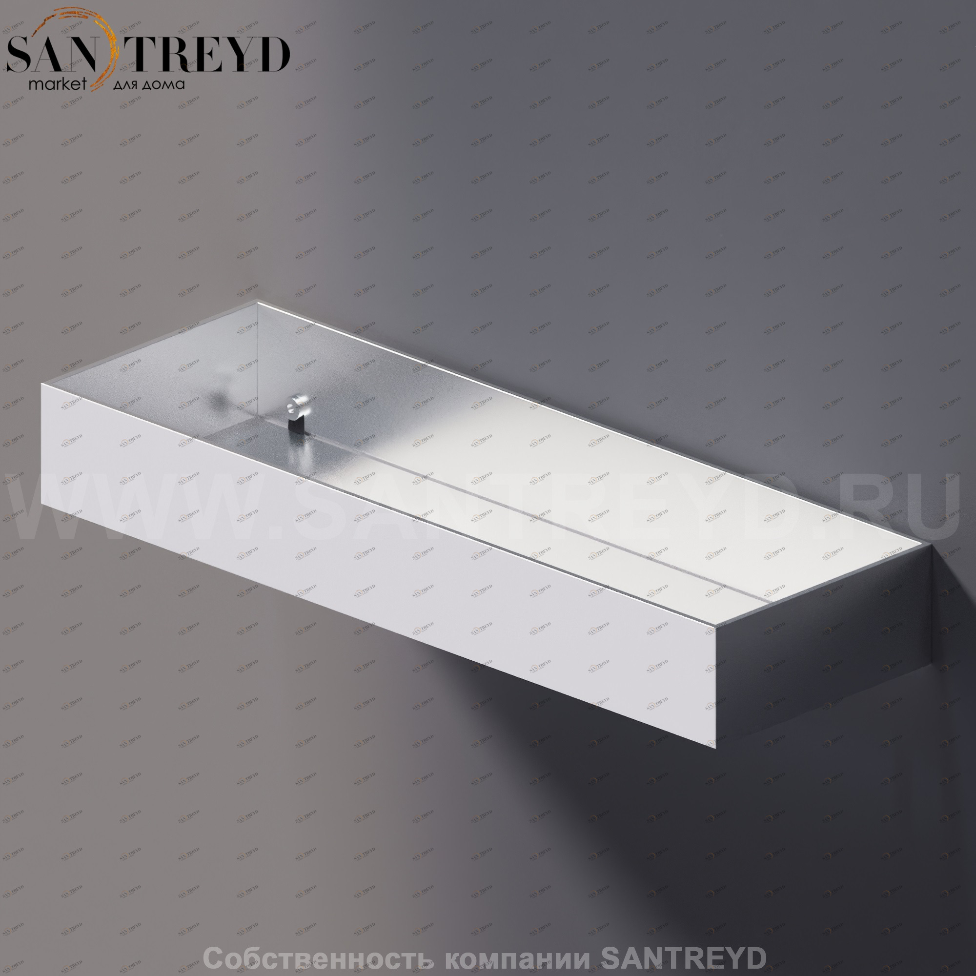 Agape 369 Полка 36 см хромированный сатин A369232SP