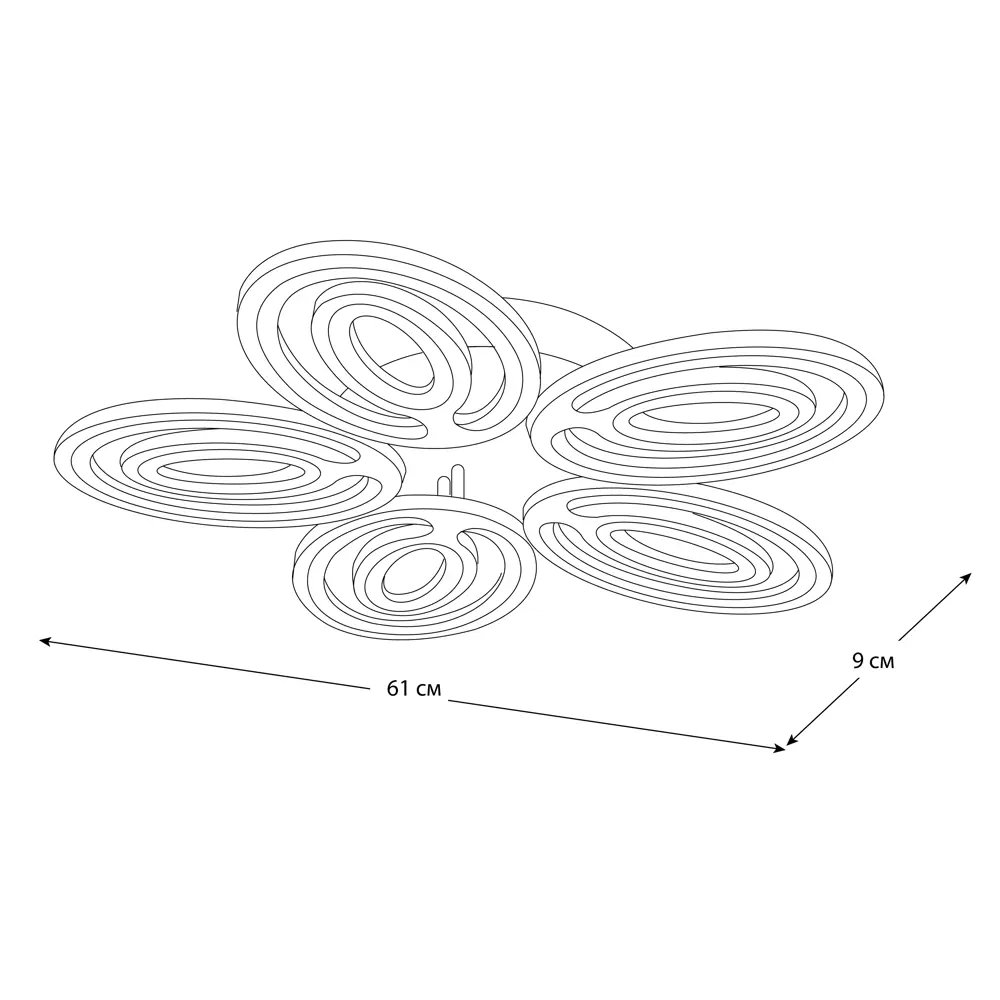 Люстра Camelion Led LCL-1026 140 Вт STLM-2132091 - Вид №7