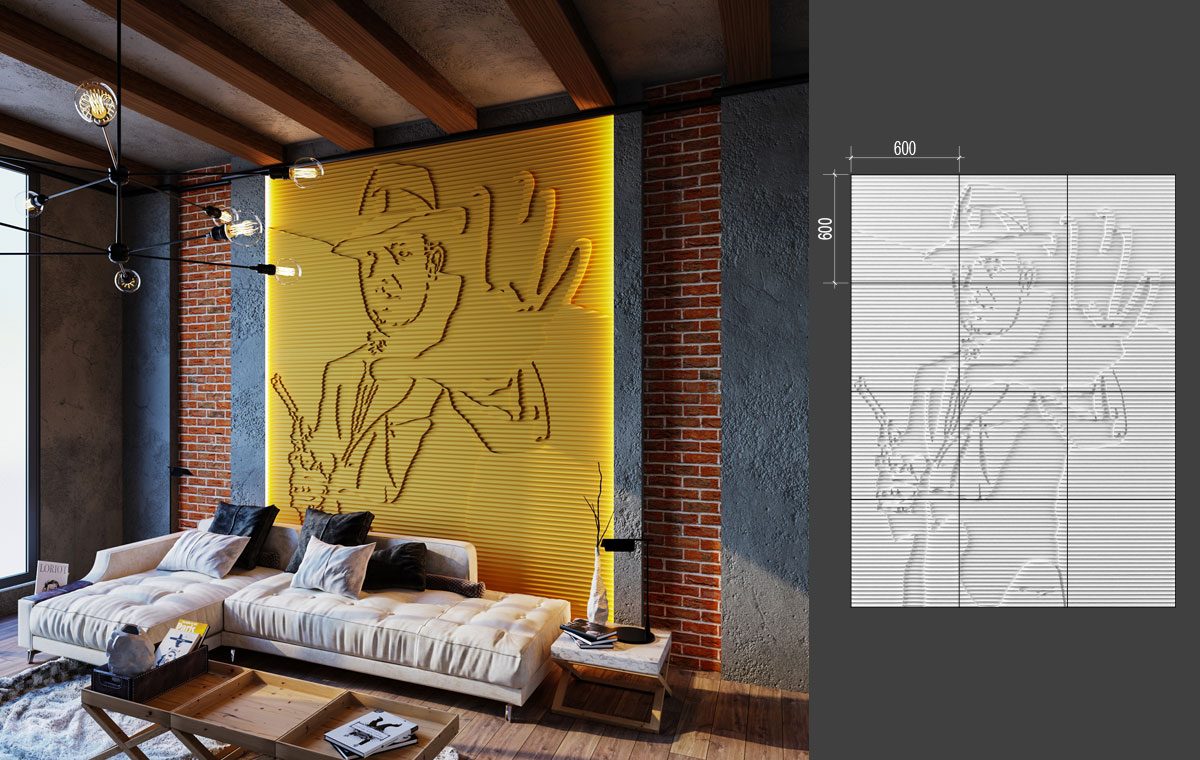 B-33 AL CAPONE LAB.Space Барельеф B-33-1