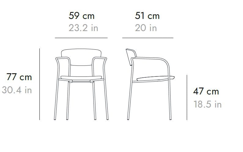 Штабелируемый стул Punt PECAN ARCH-00142968 - Вид №3