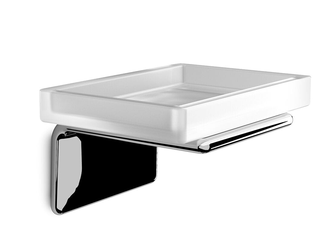 Настенная мыльница из нержавеющей стали и стекла GEDY Il Giglio ARCH-00045372 - Вид №1