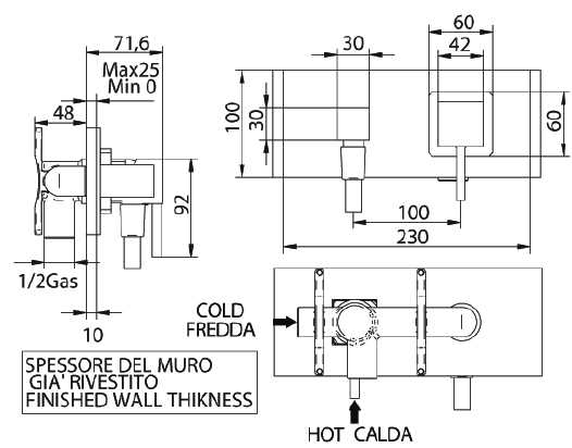 754520PN01-1 Смеситель Bandini Ice Cube Santreyd - Вид №1