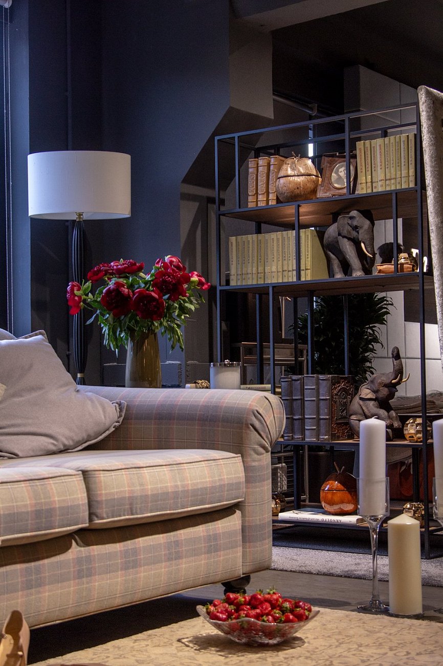 Стеллаж металлический, темный дуб Makella black INTELLIGENT DESIGN СТЕЛЛАЖ MAKELLA 260747 Коричневый;черный  - Вид №7