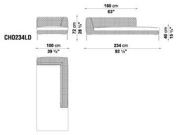 B&B Italia Outdoor Угловой диван из полипропилена Charles outdoor sun-id-1376087 - Вид №11