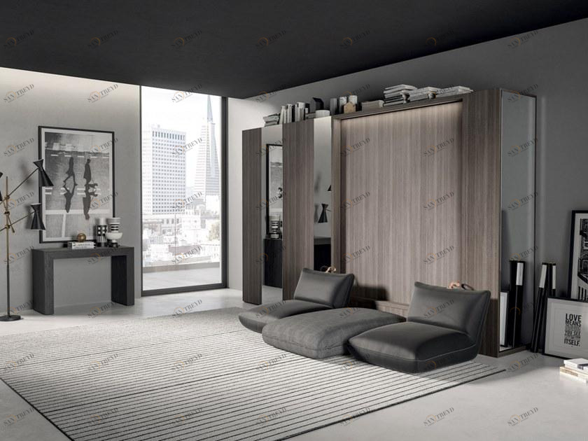 TUMIDEI Оборудованная стенка с раскладной кроватью Alcova light sun-id-1370323