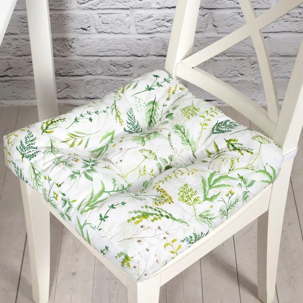 Подушка для стула Altali Хвоя 40x40 см хлопок мультиколор STLM-2203476 - Вид №1