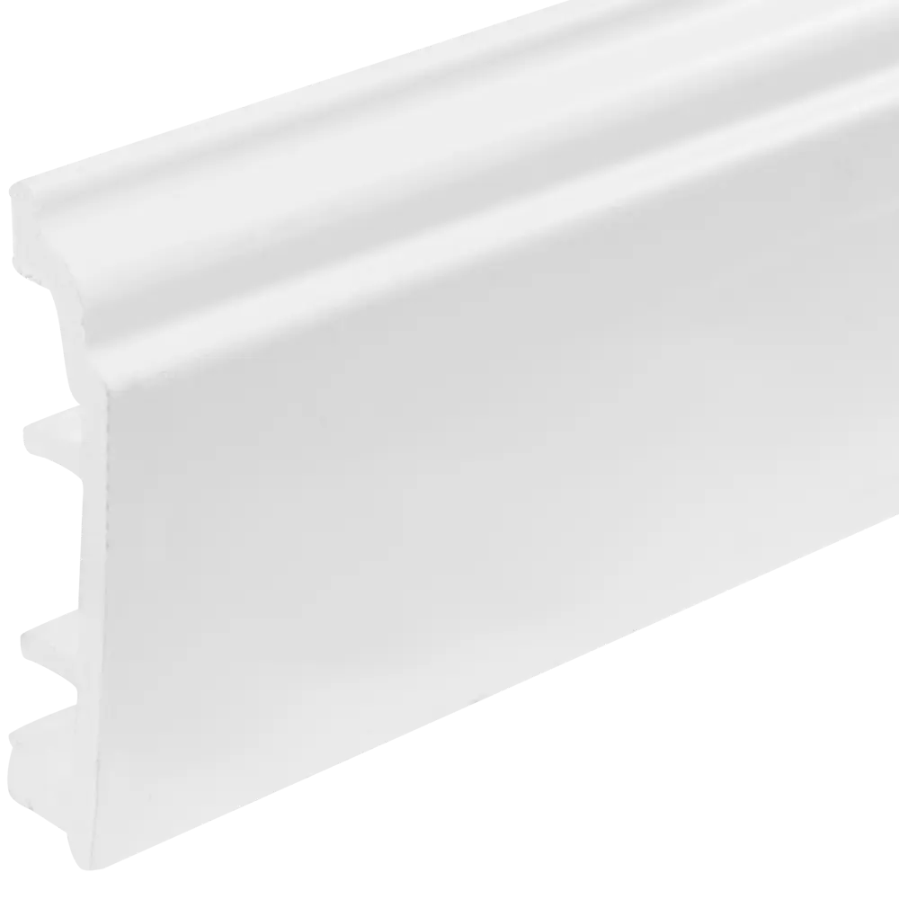 Santreyd Плинтус напольный ПВХ 8 см с кабель-каналом под покраску 82429150 STLM-0027216