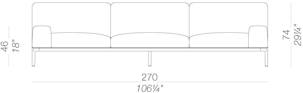 Lapalma Садовый диван из модульной ткани Add soft outdoor sun-id-1473470 - Вид №5