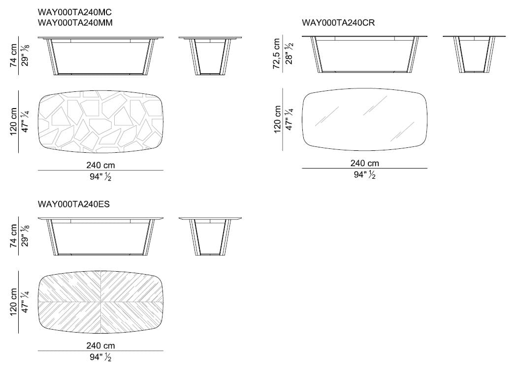 Деревянный прямоугольный стол i 4 Mariani ARCH-00032281 - Вид №6