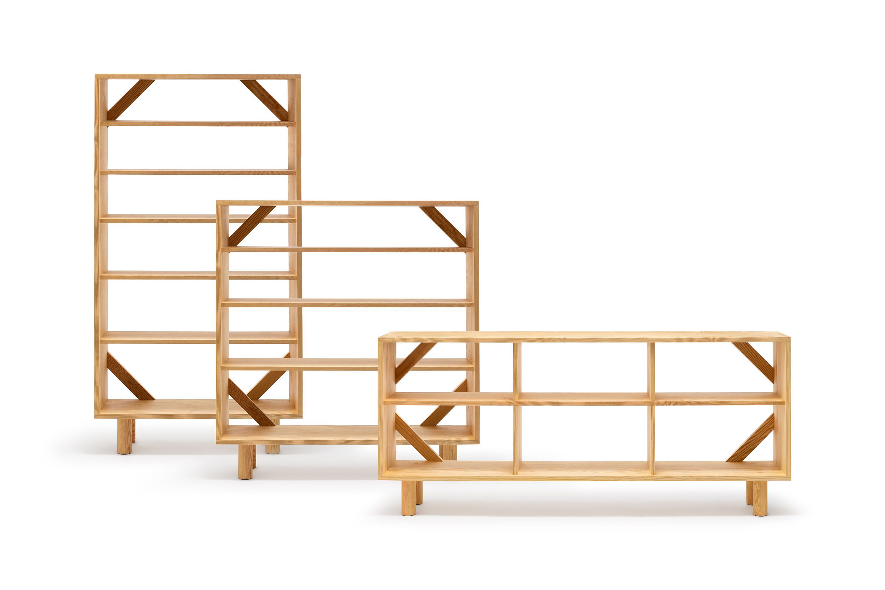 Двухсторонний книжный шкаф из сосны Established&Sons Crate Series ARCH-00043804 - Вид №3