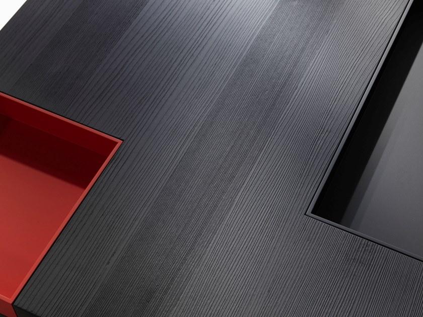 ALBEDO Низкий прямоугольный журнальный столик из лиственницы  Ny120lb  - Вид №5