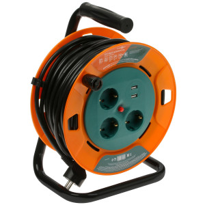 Удлинитель силовой FinePower PDS0822 оранжевый 5086473