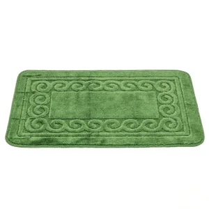 Коврик для ванной комнаты зеленый, 76x50 см