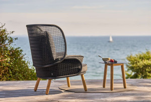 Алюминиевый круглый садовый столик