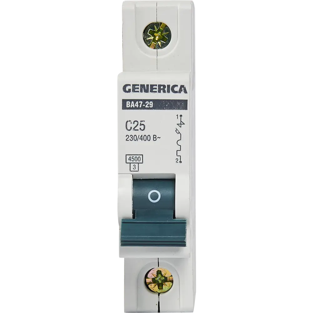 Автоматический выключатель Generica ВА47-29 25А для надежной защиты сети 84798298 STLM-0055294 - Вид №1