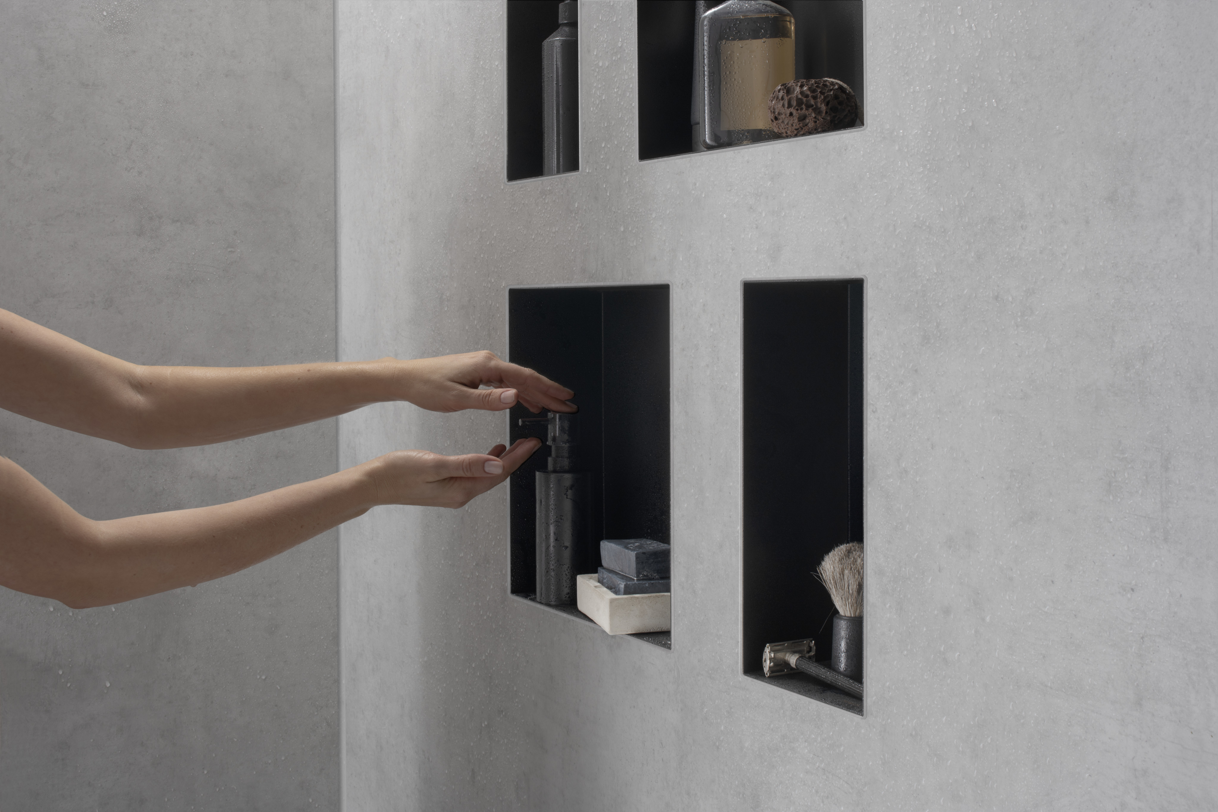 56070670 XtraStoris Minimalistic Wall безрамная ниша 300/150/100 Hansgrohe  - Вид №6