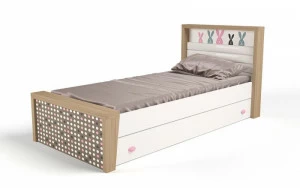 Кровать ABC-KING 160х90 № 3MIX BUNNY № 3 (розовый)