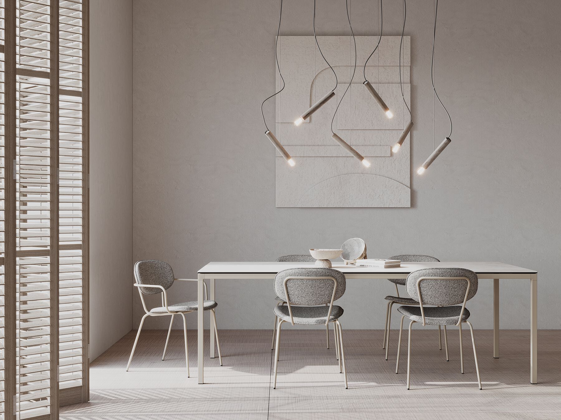 Мягкий тканевый стул с подлокотниками MOBLIBERICA Silueta ARCH-00108279 - Вид №6