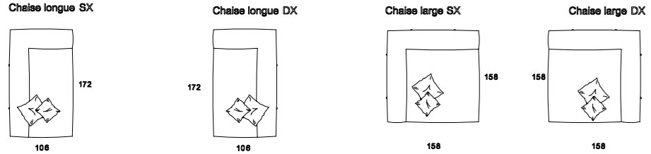 Former In Italia Модульный тканевый диван с шезлонгом Brera sun-id-1491309 - Вид №6