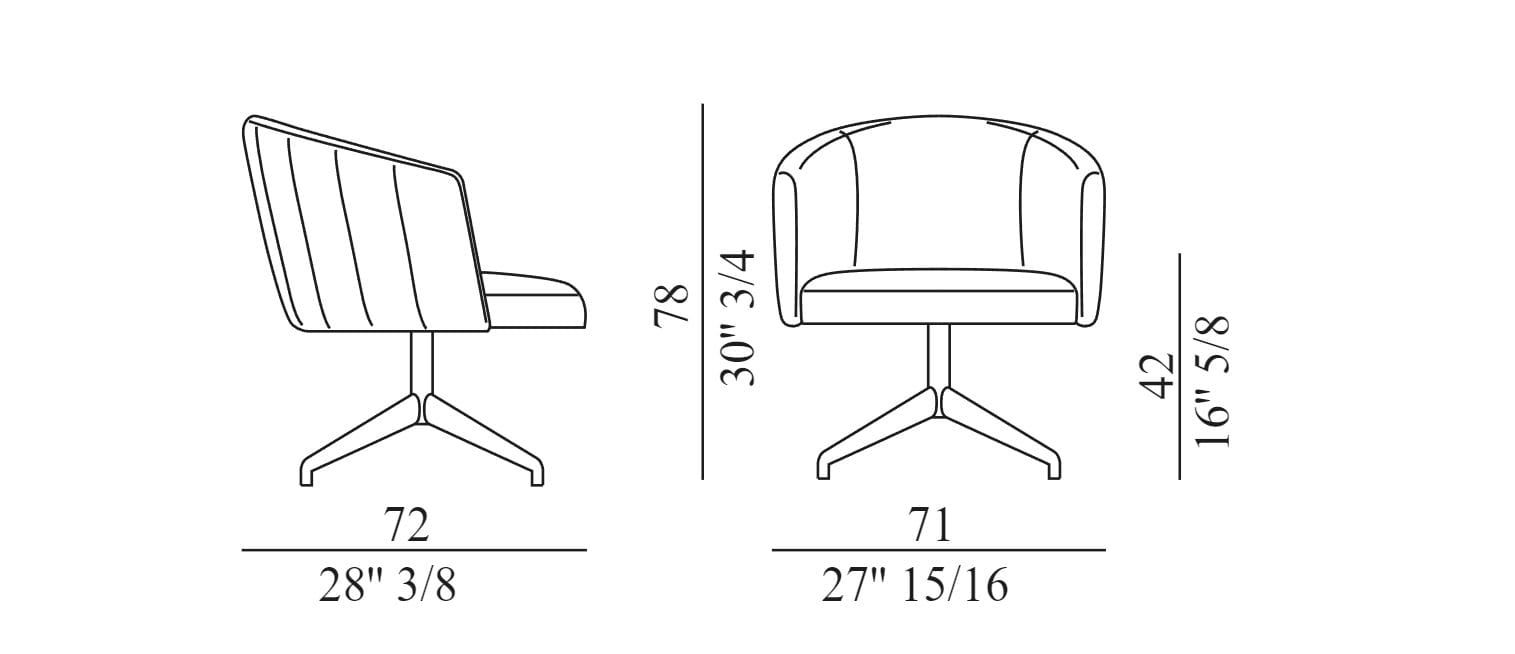 Кресло на вертлюге EFORMA Джейн ARCH-00039237 - Вид №6