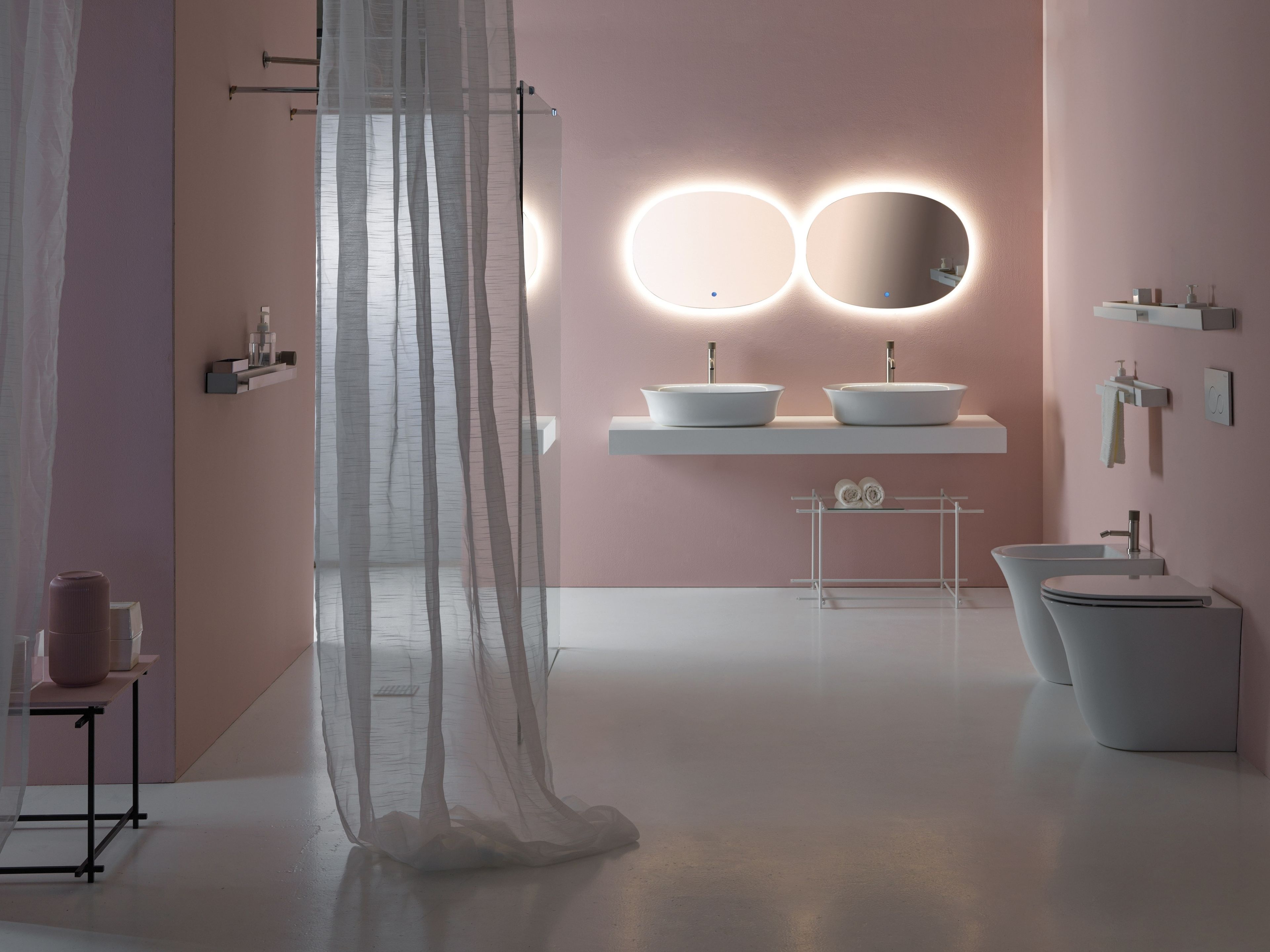 Полная мебель для ванной комнаты GSG Ceramic Design Flut ARCH-00115836 - Вид №1