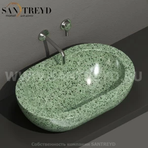 SC012GV Накладная раковина на столешницу  овальная Ceramica Globo