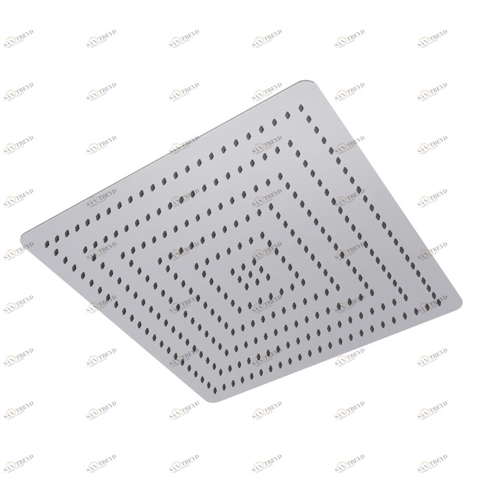 Квадрат 40 см. лейка дождевого душа без шарового шарнира. Расход 15 л / мин. при 3 барах.  Square NOKEN 100090136  INOX MIRROR