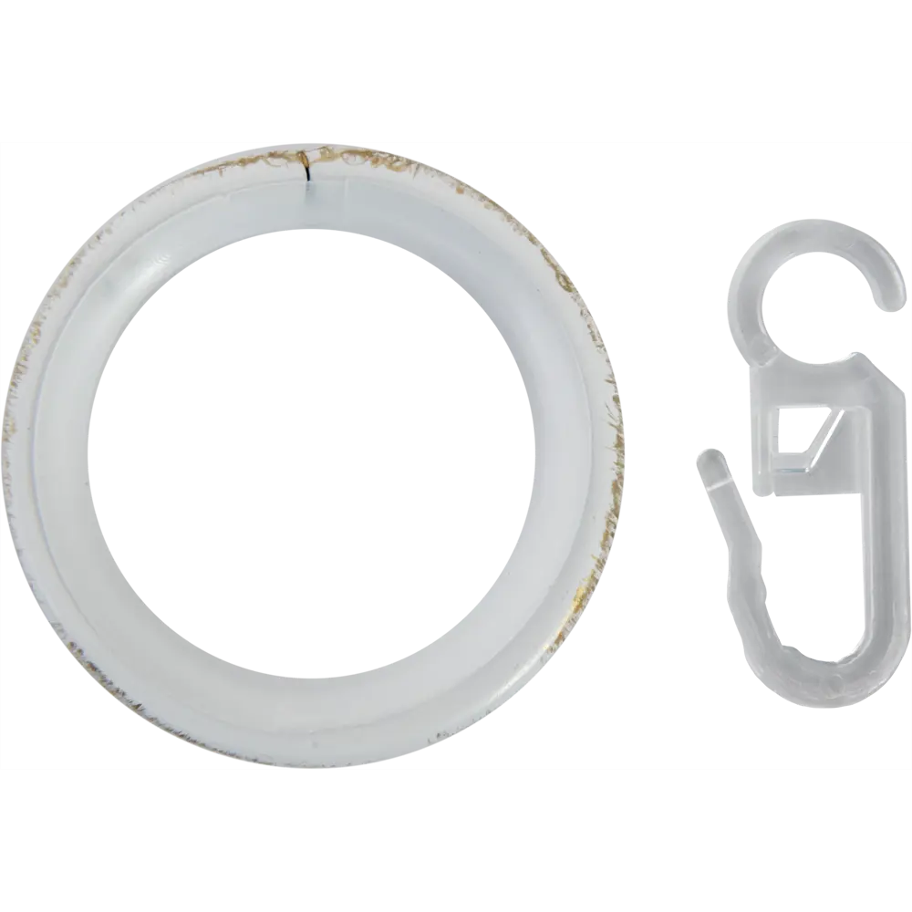 Кольцо с крючком Orbis, металл, цвет античный белый, 2 см, 10 шт STLM-2018527