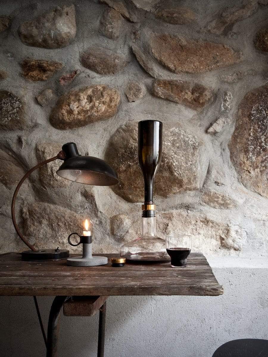 4683829 MENU Графин для передышки вина, Deluxe Стекло прозрачное | Латунь  - Вид №2